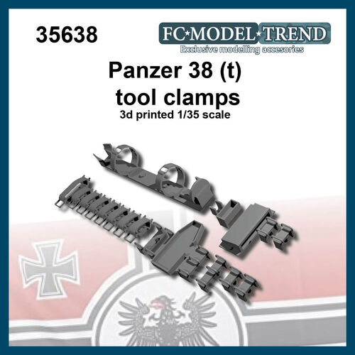 35638 Anclajes de herramientas para el Panzer 38(t), escala 1/35