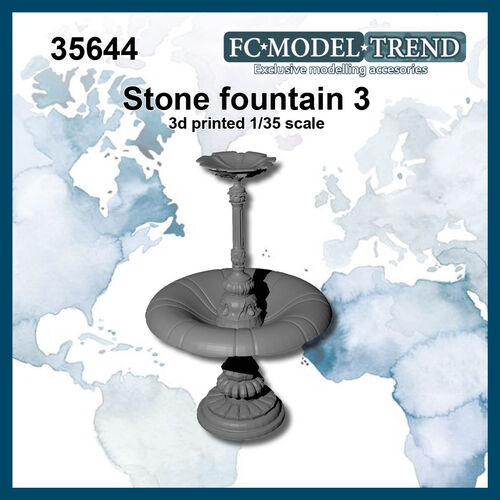 35644 Stone fountain 3, 1/35 scale.