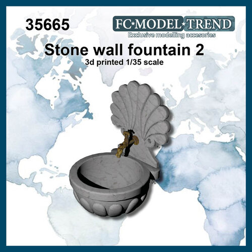 35665 Wall fountain, 1/35 scale.