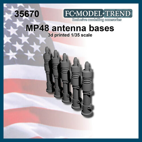 35670 MP-48 antenna bases, 1/35 scale