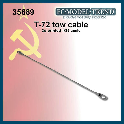 35689 T-72 tank tow cable, 1/35 scale