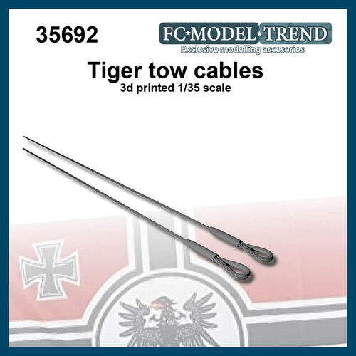 35692 Cables de arrastre para el tanque King Tiger, escala 1/35