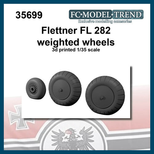 35699 Flettner FL 282 weighted wheels, 1/35 scale