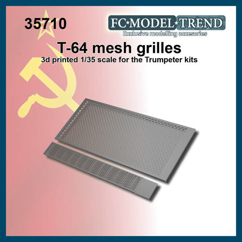 35710 T-64 mesh grilles, 1/35 scale