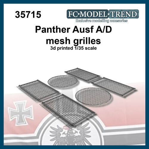 35715 Panther Ausf.A/D grilles, 1/35 scale