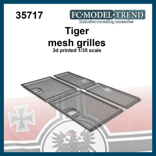 35717 Tiger grilles, 1/35 scale.