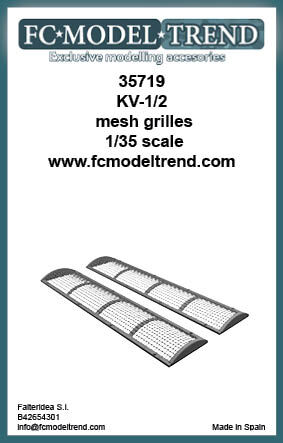 35719 KV1/2 grilles, 1/35 scale.