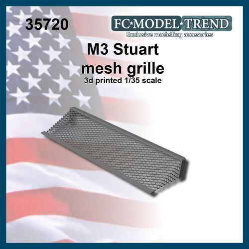 35720 M3 Stuart, engine cover mesh, 1/35 scale