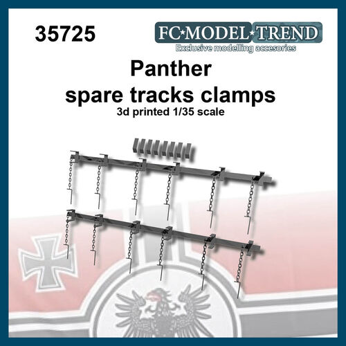 35725 Panther/Jagdpanther track links rails, 1/35 scale.