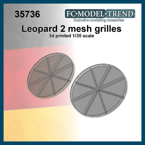 35736 Leopard 2, engine cover meshes, 1/35 scale