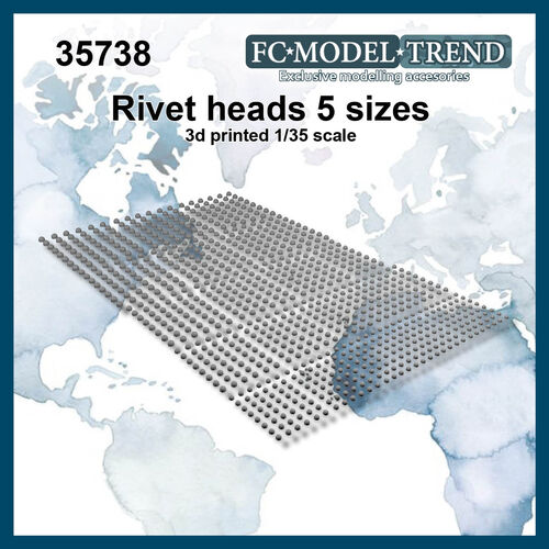 35738 Rivet heads, 1/35 scale