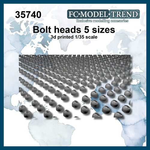 35740 Bolt heads, 1/35 scale