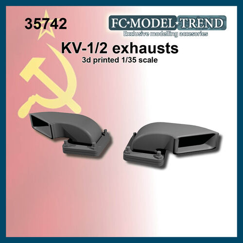 35742 KV-1/2 exhausts, 1/35 scale