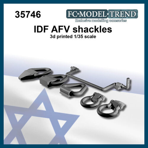 35746 IDF AFV hooks and handles, 1/35 scale