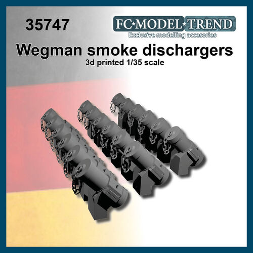 35747 Wegman smoke dischargers, 16 units 1/35 scale