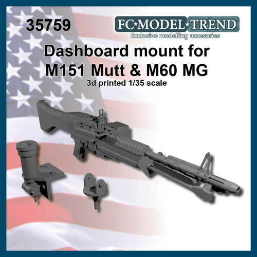 35759 Dash mount M60 MG for Ford MUTT, 1/35 scale