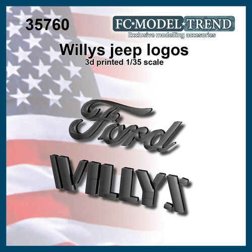 35760 Jeep logos,  1/35 scale