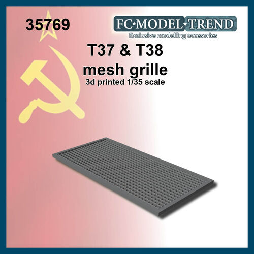 35769 T37/T38 engine cover grille, 1/35 scale