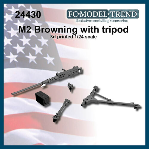 24430 M2 Browning con trpode, escala 1/24