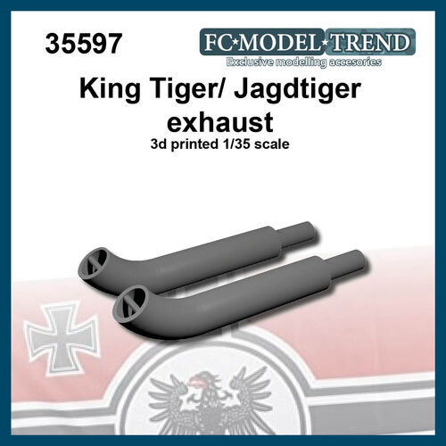 35597 King tiger/Jagdtiger exhausts, 1/35 scale