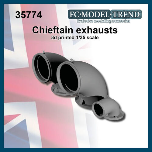 35774 Chieftain exhausts, 1/35 scale