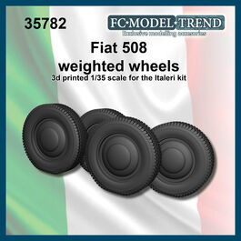 35782 Fiat 508CM, weighted wheels, 1/35 scale.