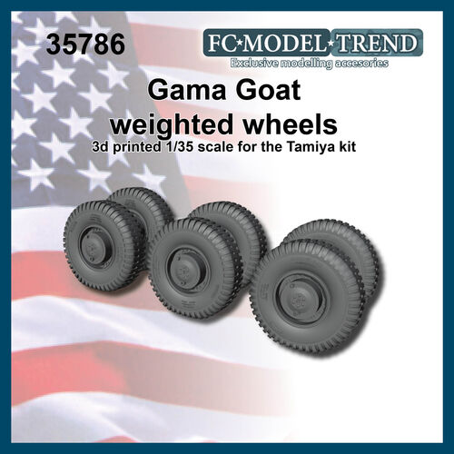35786 Gama goat, ruedas con peso, escala 1/35.