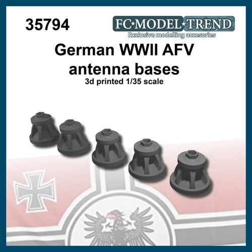 35794 panzer antenna bases, 1/35 scale