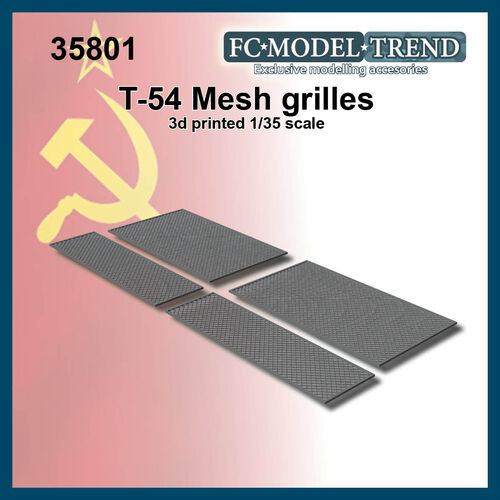 35801 T-54 engine cover meshes, 1/35 scale