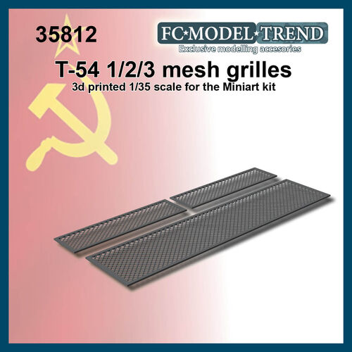 35812 T-54 1/2/3 engine cover meshes, 1/35 scale