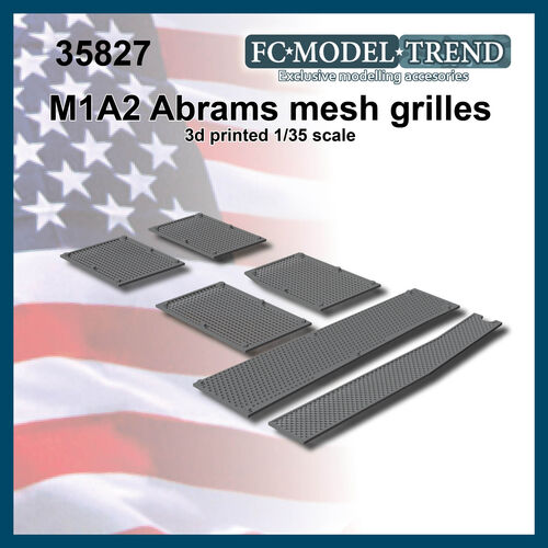 35827 m1 Abrams mesh grilles. 1/35 scale.