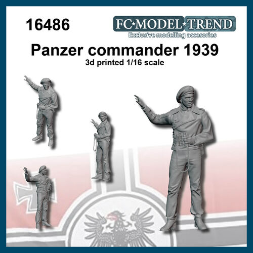 16486 Comandante panzer 1939, escala 1/16.