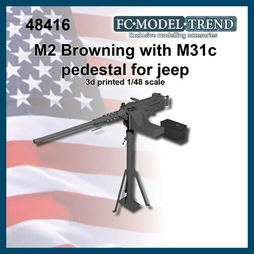 48416 M2 Browning en pedestal M31C escala 1/48