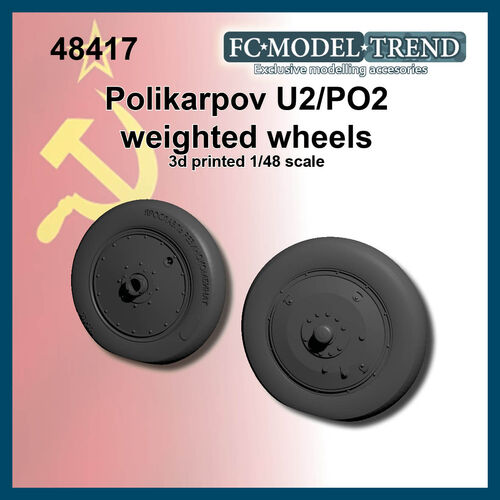 48417 Polikarpov U2 Ruedas con peso, escala 1/48 para el kit de ICM