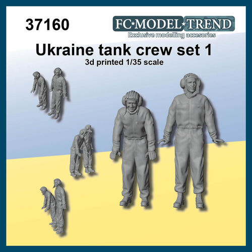 37160 Tripulación de carro Ucrania set 1, escala 1/35.