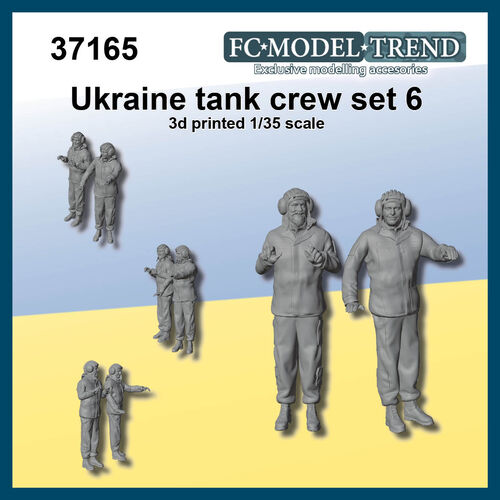 37165 Tripulación de carro Ucrania set 6, escala 1/35.