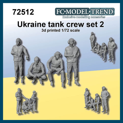 72512 Ukraine tank crew set 2, 1/72 scale.