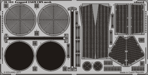 OE36184 Eduard Leopard 2A6M CDN mesh, 1/35 scale.