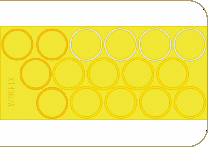 OEXT136 Panther wheels masking tape, 1/35 scale.