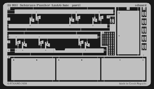 OE35927 Panther Ausf. G late Schrzen, 1/35 scale, Eduard PE.