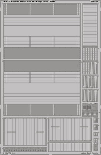 OE36041 Eduard 36041 German Truck 3ton 4x2 Cargo floor TAMIYA 35291 1/35 scale