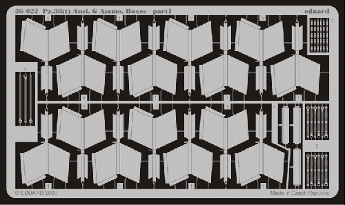 OE36022 Pz.38(t) Ausf.G Ammo. Boxes DRAGON 6290, 1/35 scale.