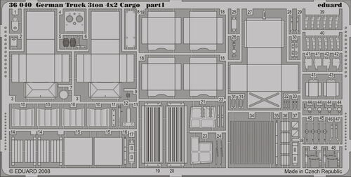 OE36040 German Truck 3ton 4x2 Cargo TAMIYA 35291, 1/35 scale.