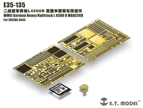 OET35135 German Heavy Halftrack L 4500 R MAULTIER For Zvezda 3603 1/35 scale.