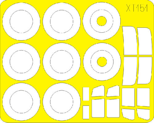 OXT151 M50A masks for Opel Blitz, 1/35 scale.