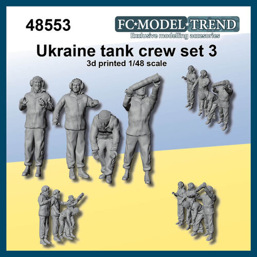 48553 Ukraine tank crew, set 3, 1/48 scale.