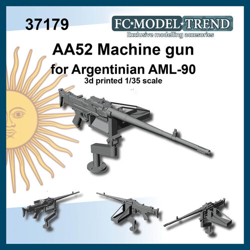 37179 AML-90 Argentina ametralladora AA52, escala 1/35.
