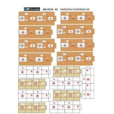 ODM35216 Dan Models 35216 -1/35 Cigarette Boxes, Humanitarian aid. Boxes from the Banana 1/35 scale.