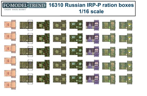 16310 Raciones de combate rusas IRPP, escala 1/16.