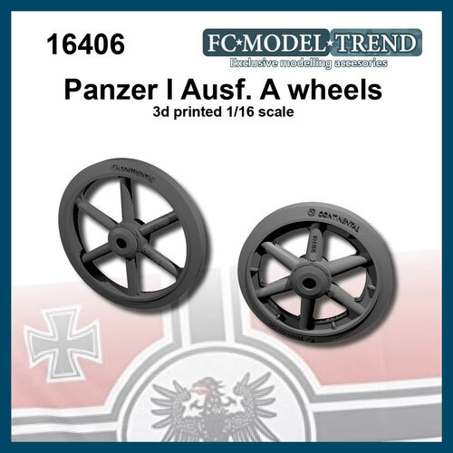 16406 Panzer I Ausf.A wheels, 1/16 scale